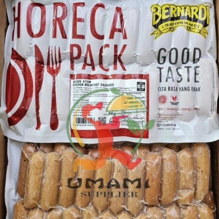 

Pilihan- Bernardi Bhp Chicken Breakfast Sausages Sosis Ayam Cocktail 1 Kg