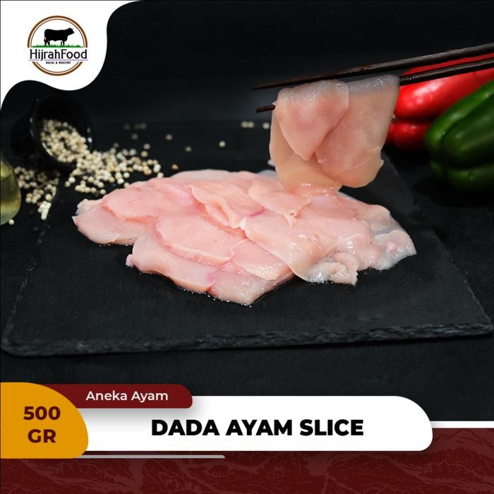

Pilihan- Hijrahfood Daging Dada Ayam Slice Chicken Breast Fillet Slice