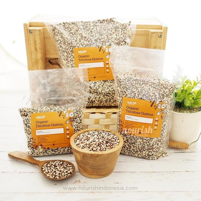 

Pilihan- Tricolour Quinoa Organik (Quinoa Hitam, Putih, Merah) 250G