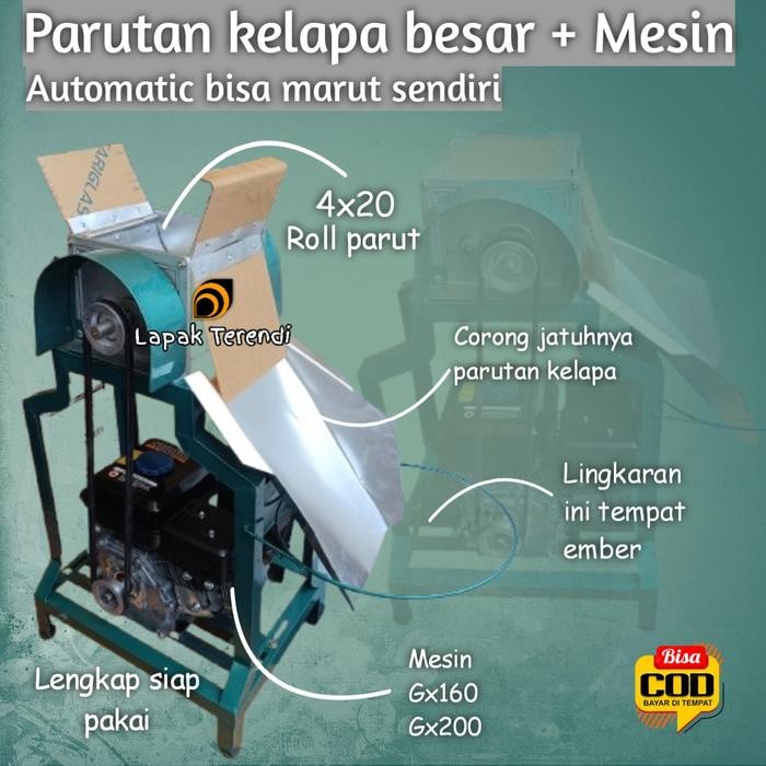 Mesin parut kelapa Otomatis CN-420X Mesin parut kelapa besar + mesin