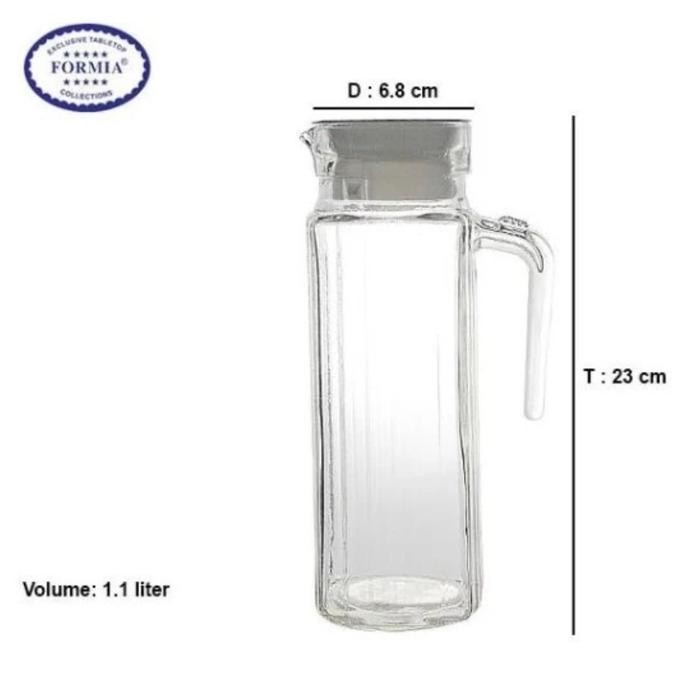 Formia Quanto Glass Pitcher Water Jug 1,1 Liter