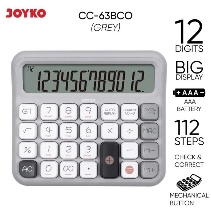 

Calculator / Kalkulator Joyko 12 Digit CC-63BCO