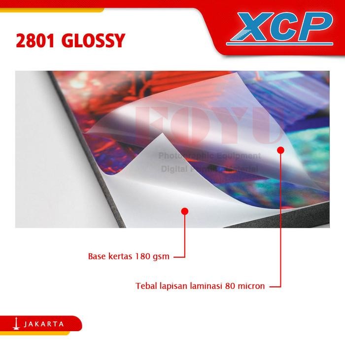 

Plastik Laminating Cold Dingin XCP Roll 260 mic 63.5CMx41M Glossy 2801