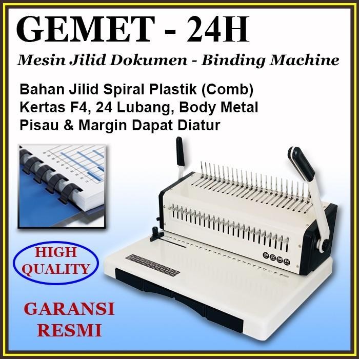 

MESIN JILID / BINDING GEMET, SPIRAL PLASTIK (COMB), BERBAGAI PILIHAN LENGKAP, KERTAS A4, F4, TERBAIK