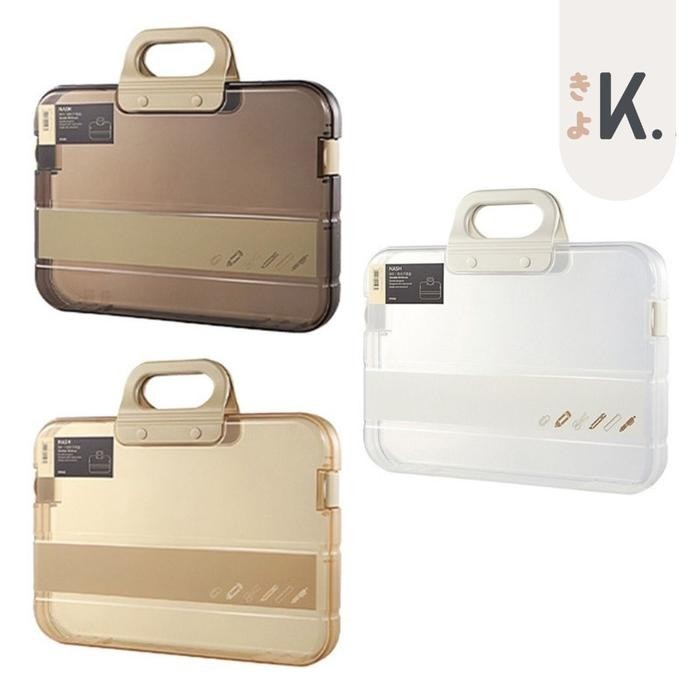 KYO PAPER ORGANIZER BOX FILE DOCUMENT BAG HARDCASE PAPER FOLDER BAG A4