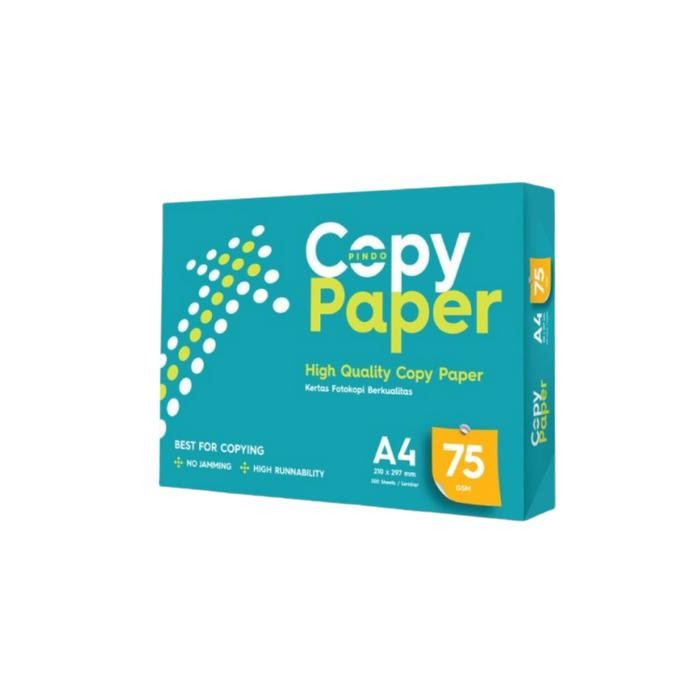 

Kertas HVS Kertas Fotocopy A4 & F4 COPY PAPER 75 Gsm/ 500 Lembar per Rim - DUS