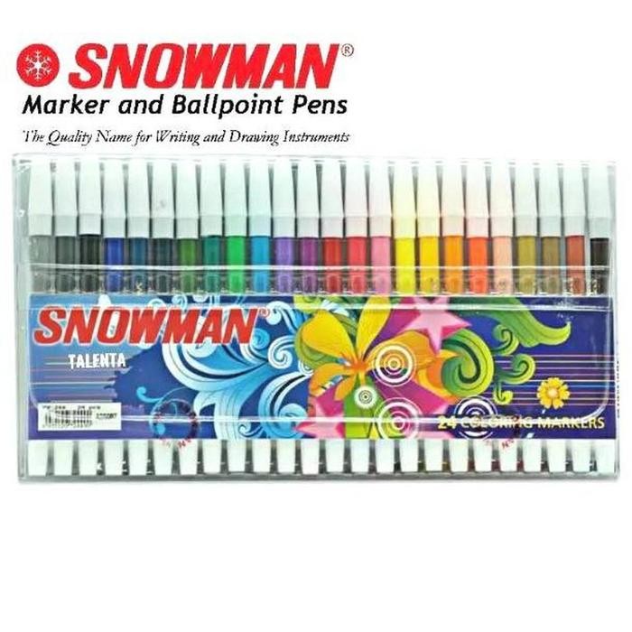 

Melayani Faktur Pajak! Spidol Kecil 24 Warna Snowman / 24 Colour