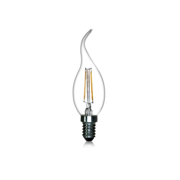 Lampu LED Bulb Filament C35 4W E14 2200K Dimmable 3+MXC35FE14D22