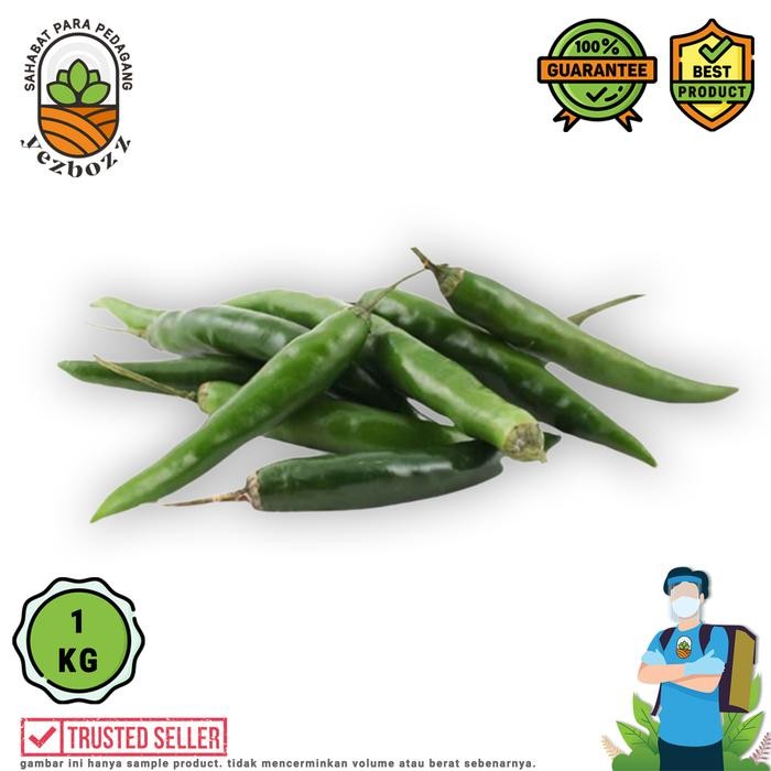 

Pilihan- Cabe Ijo / Cabai Hijau Besar Per 1000 Gram (1Kg)