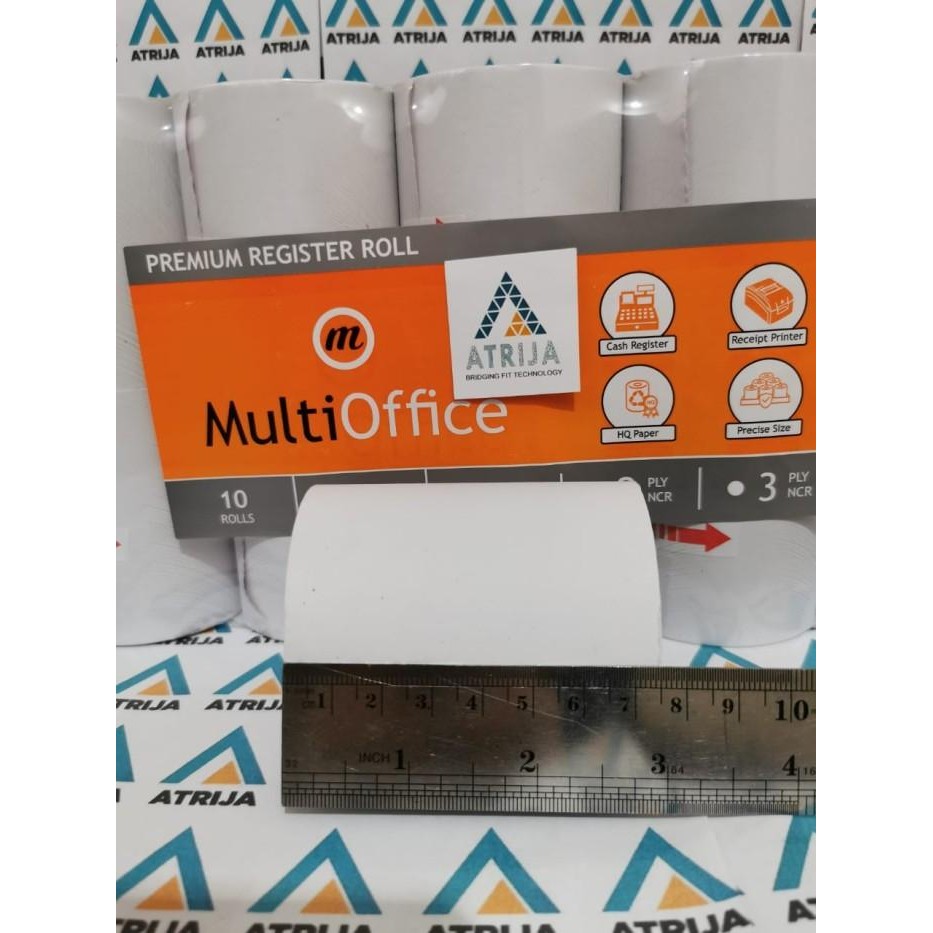 

1 Box(100) Tellstruk Multioffice Kertas Struk Kasir Ncr 75X60 Mm 2 Ply