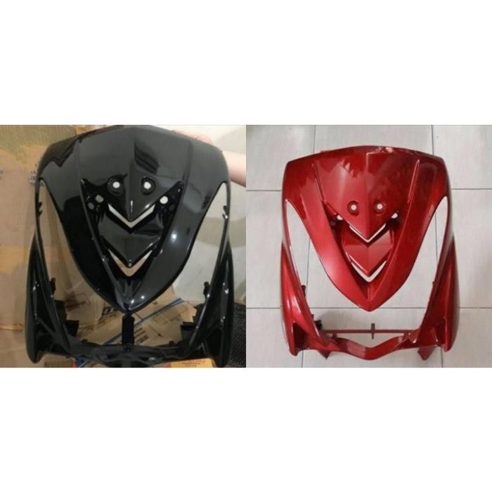 Cover Panel Tameng Dasi Depan Kap Yamaha Mio Soul Hitam Body Depan Vr