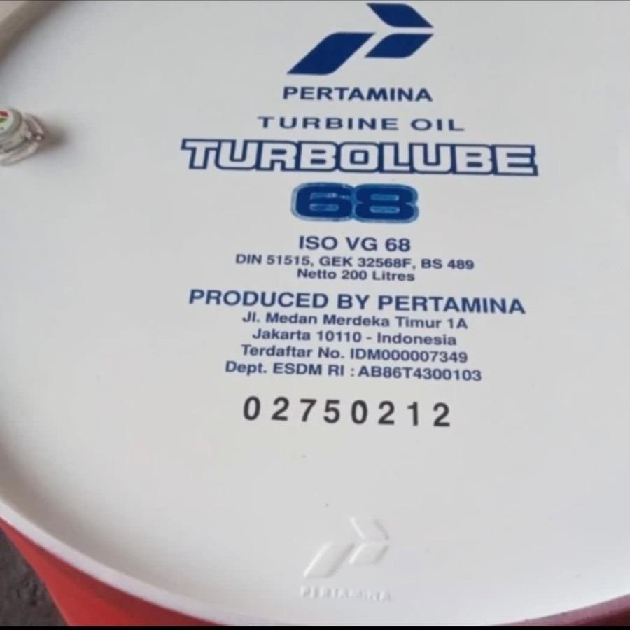 OLI PERTAMINA TURBOLUBE 68 ISO VG 68 / 200 LITER
