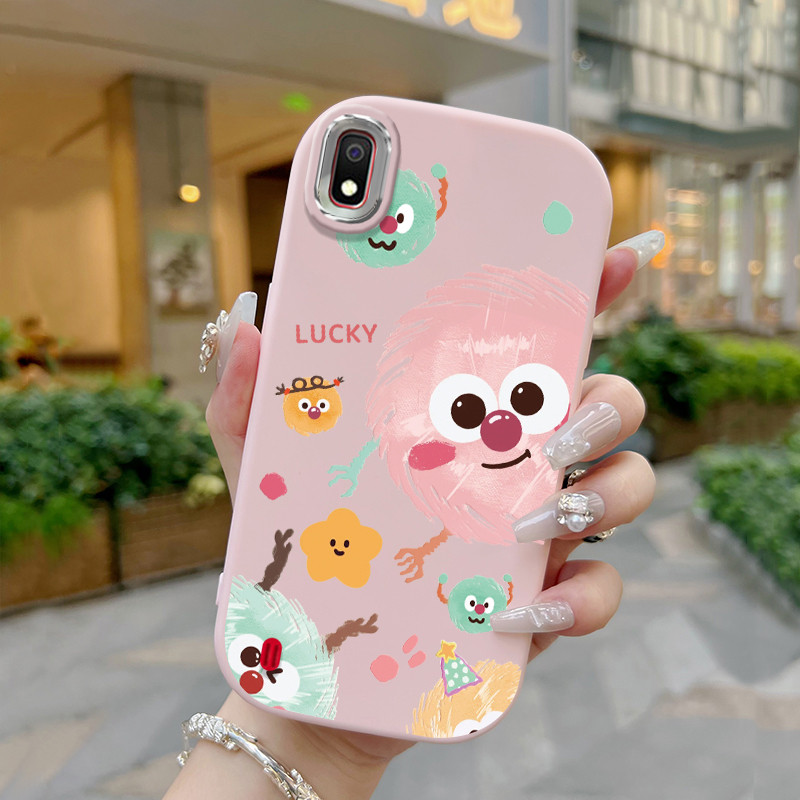 Casing Hp Untuk Samsung Galaxy A10 A10s M01s Case Bola bulu kecil lucu Kesing ponsel Kasing Perlindu