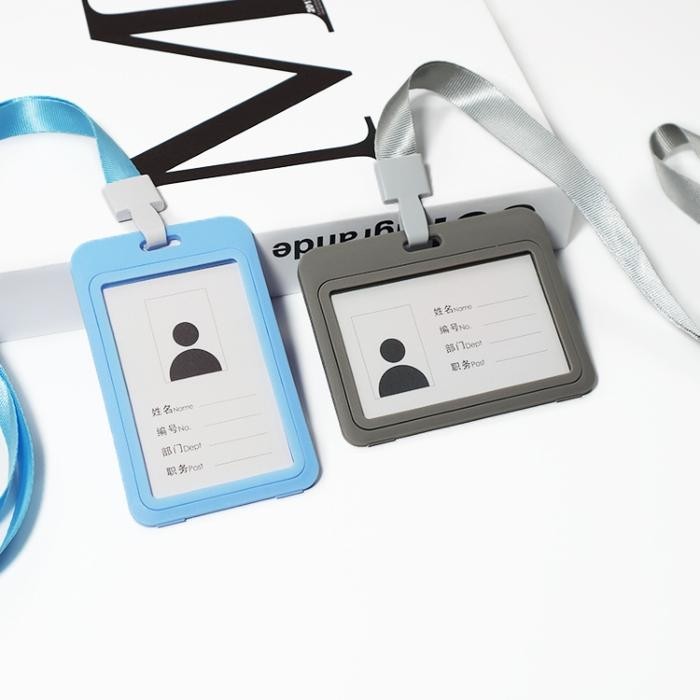 

New ID Card Holder Name tag id / Card Holder / Tempat ID Card 2 sisi zp