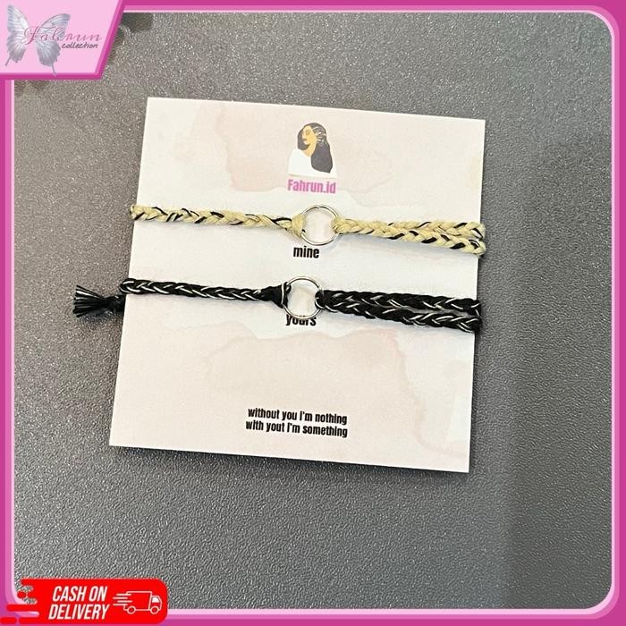 

New Gelang tali benang simple gelang handmade couple motif abstrak bahan benang premium langsung