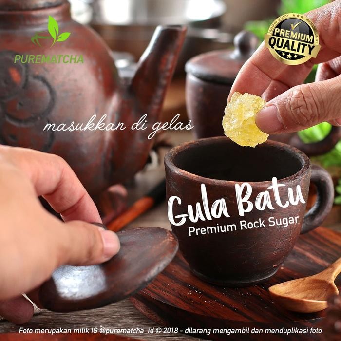 

ASLI Gula Batu Alami KUNING 1kg Yellow Premium Natural Rock Pure Sugar READY STOCK