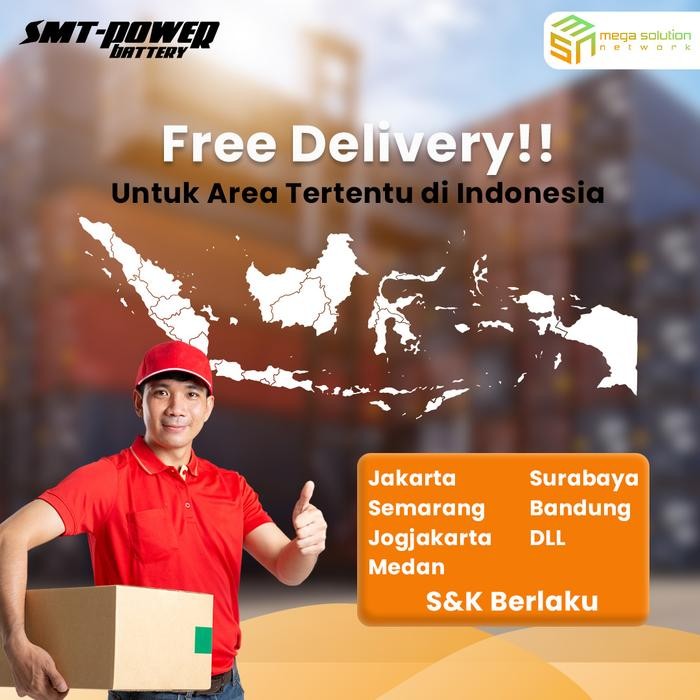 BATTERY SEPEDA LISTRIK SMT POWER 12V 12AH-DZF12 2HR AKI SALIS INDOBIKE