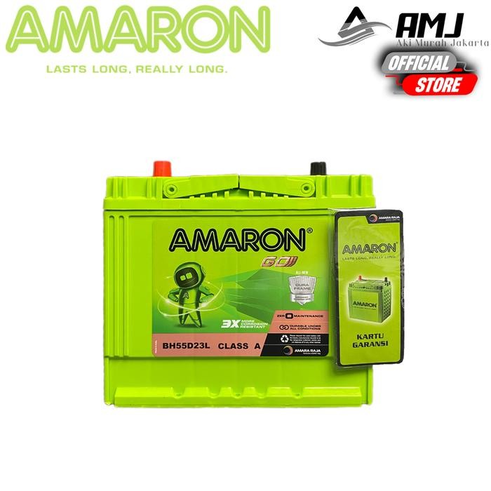 Amaron GO Aki Mobil Toyota Alphard 55D23L - 60Ah Aki Kering