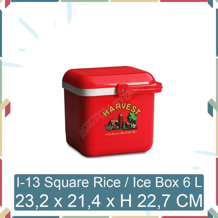 Micton Lion Star I-13 Square Rice Ice Box 6 Liter Termos Nasi Es Batu