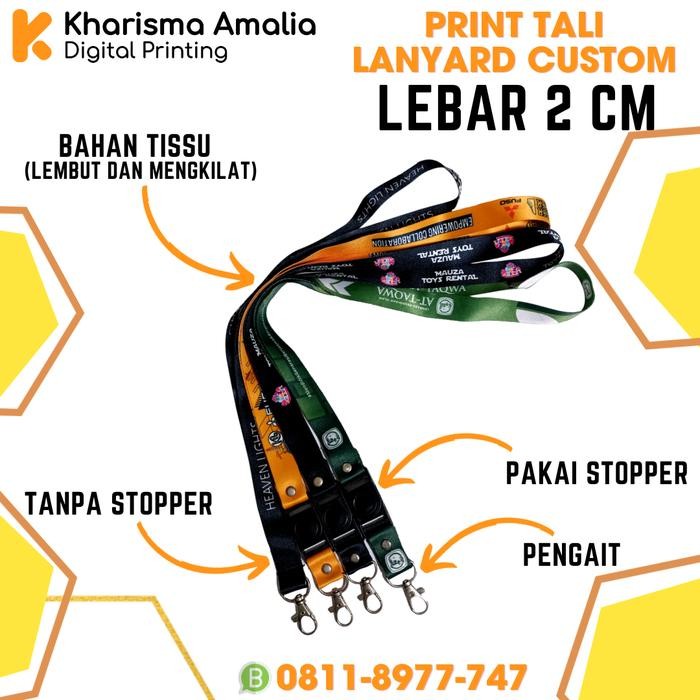 

New CETAK TALI ID CARD LANYARD CUSTOM PRINT