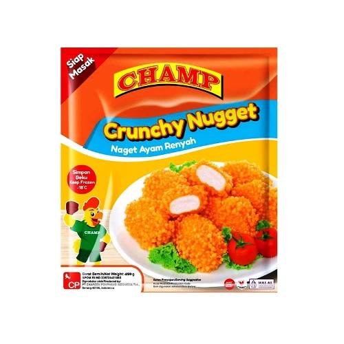 

S65379 CHAMP CRUNCHY NUGGET AYAM 450GR MAJU BERSAMA (20250910)