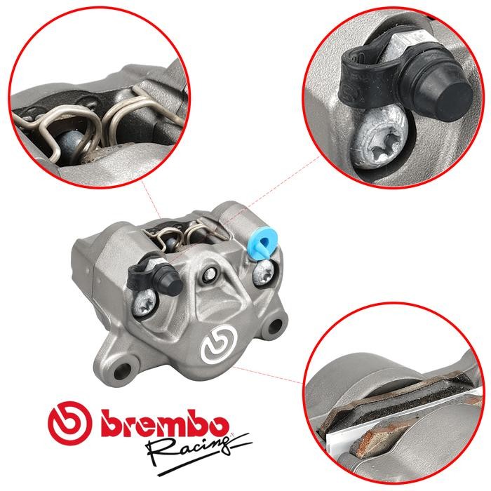 BREKET KALIPER WR3 BELAKANG WITH BREMBO 2P1P ZX6R / ZX636 ZX 636 6R KUALITAS TERBAIK