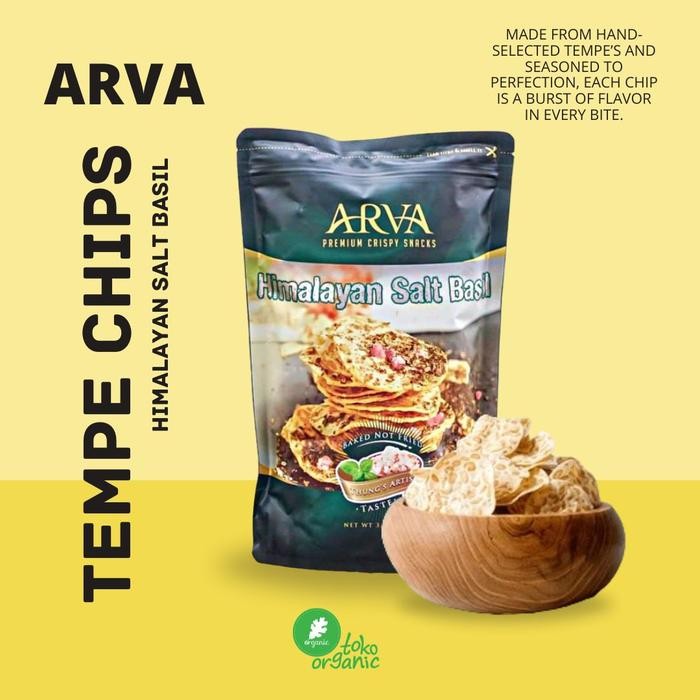 Pilihan- Himalayan Salt Basil Crispy Tempe 100Gr - Arva