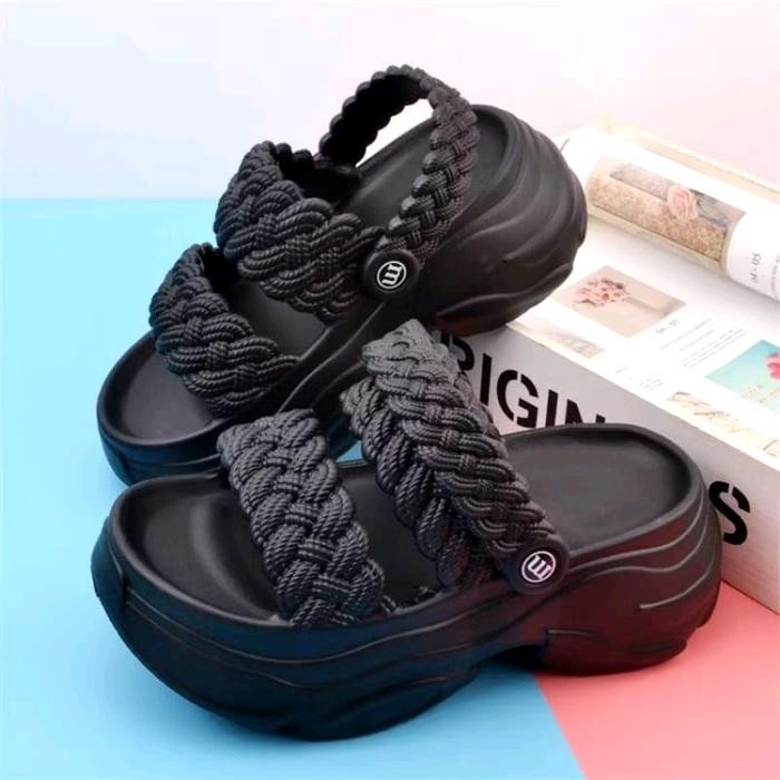 Pilihan- Sandal Selop Perempuan Anak Dan Dewasa Sendal Cewek Casual Tali Belakang Kepang