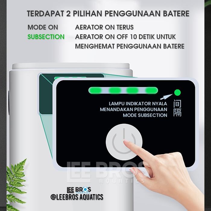 Resun Petfish - Silent Aerator Pump Ac Dc Usb / Chargeable Aerator Air Pump Apld-20