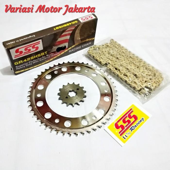 Gear Set Sss Crf 150 428 14/15 50S/D 55 Rantai Sss Hsbt