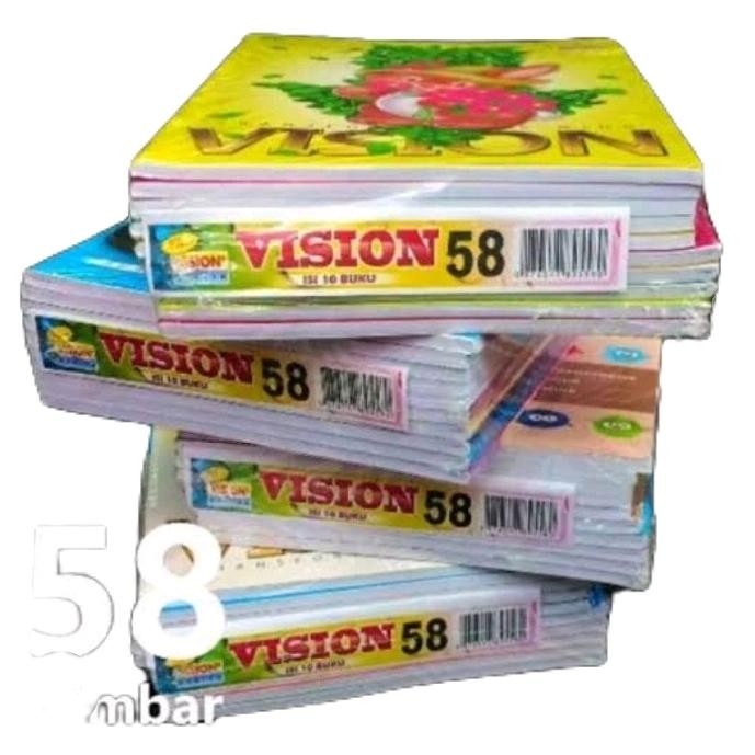 

OJ buku tulis VISION isi 58 lbr 1 pack isi 10 pcs