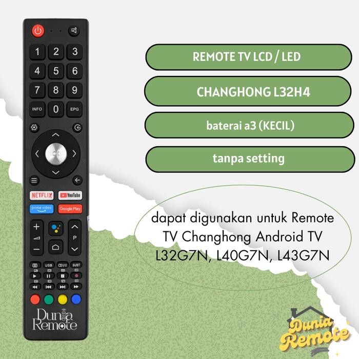 New Remote TV Changhong Android TV / Remot Smart TV Changhong