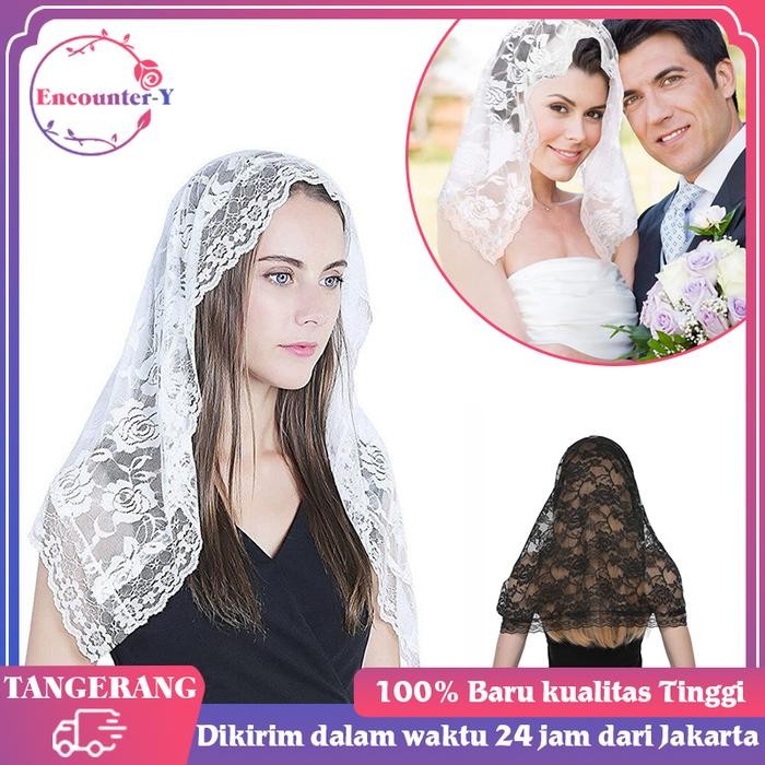 Pilihan- Mantila Mantilla Kerudung Katolik / Kerudung Misa / Mantila Katholik