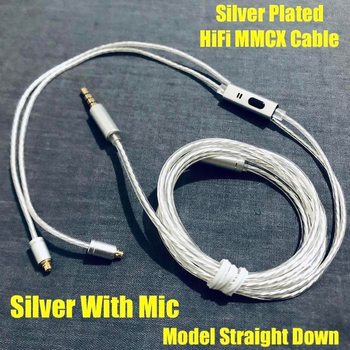 Kabel Mmcx Custom Hifi Sound Improved Silver Plated Mmcx Pin Cable Replacement
