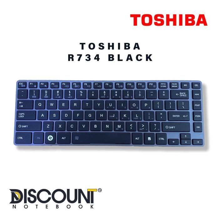 KEYBOARD TOSHIBA R734 BLACK