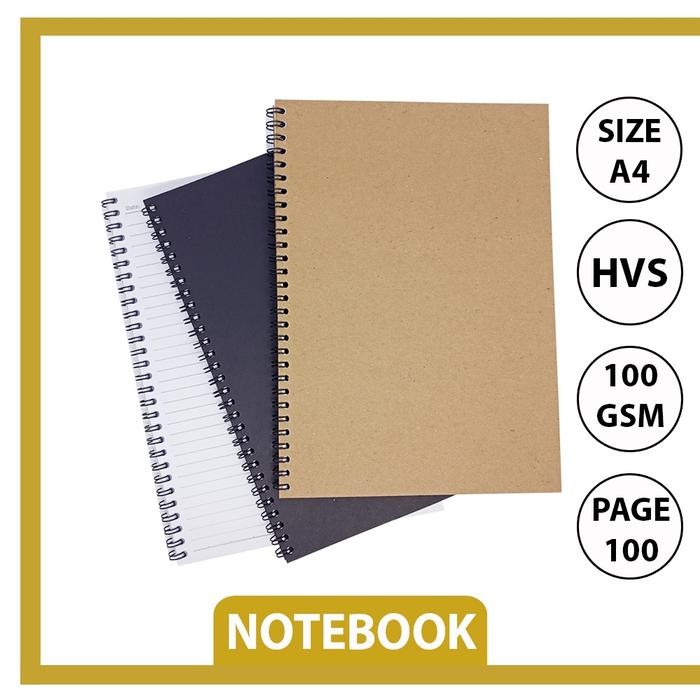 

Notebook Buku Tulis A4 Isi 50 Lembar Bahan Hvs 100 Gram Note book