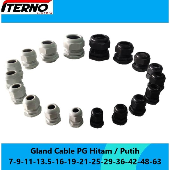 Cable Gland Kabel Gland PG7 PG-7 (3.5-6mm) Iterno