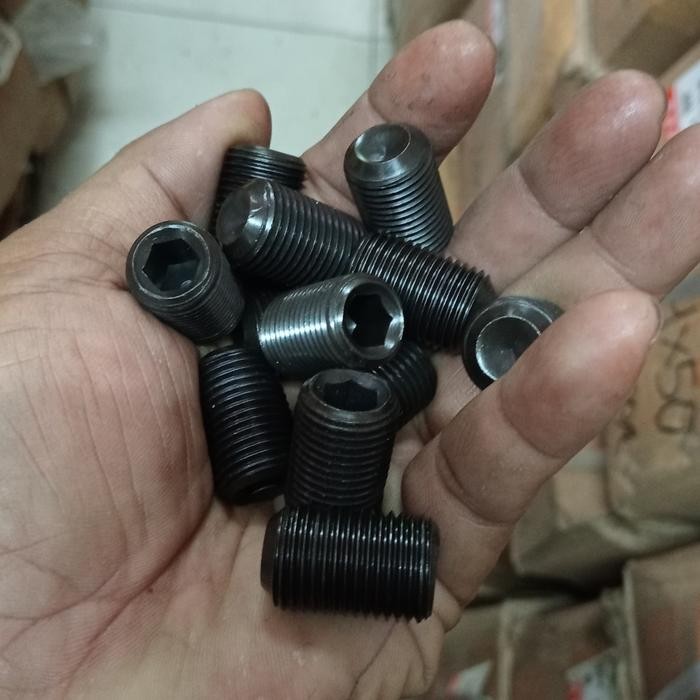 baut L tanam /L set /imbus/baja hitam drat halus 16x1,5x25 kunci L 8