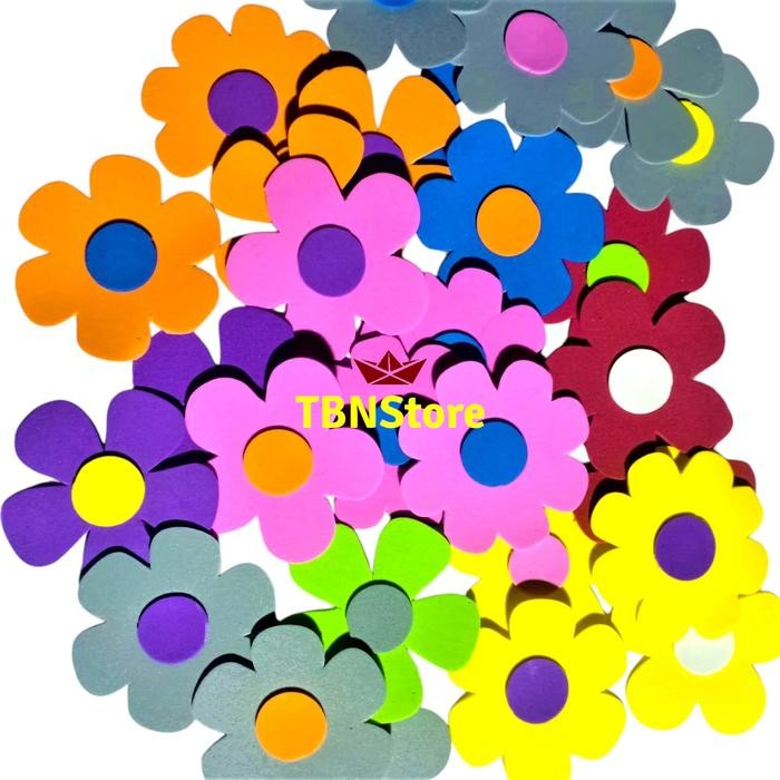 10 pc Bunga Kecil Spon Ati Bahan Dekorasi Hiasan Kelas Kamar Dinding