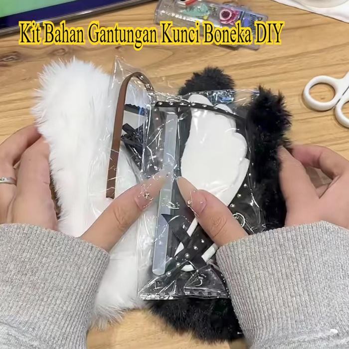 [Kit bahan gantungan kunci boneka buatan sendiri] Aksesori gantungan kunci boneka/Aksesori liontin