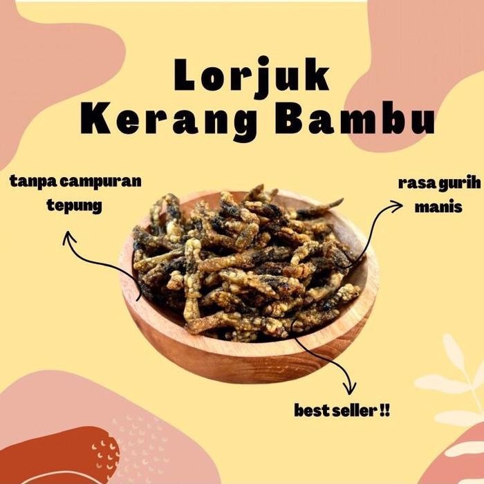 

New (Oleh Oleh Surabaya) Keripik Lorjuk/Kerang Bambu Gurih Manis 100gr