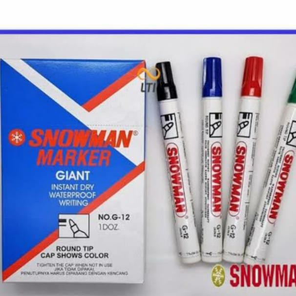 

New spidol snowman permanent marker