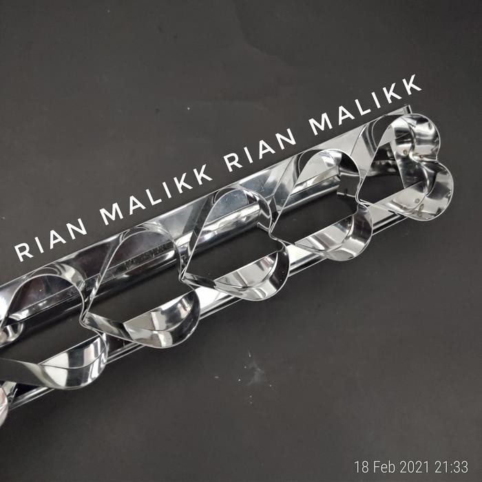 cetakan kue kering kue kacang ukuran besar motif hati / love