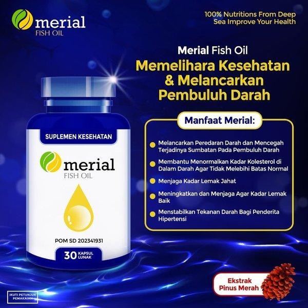 MERIAL OBAT KOLESTROL AMPUH -MERIAL FISH OIL - MINYAK IKAN HERBAL
