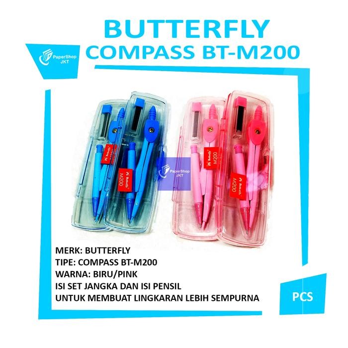 

BUTTERFLY Jangka Alat Pembuat Lingkaran BT-M200 Per Pcs