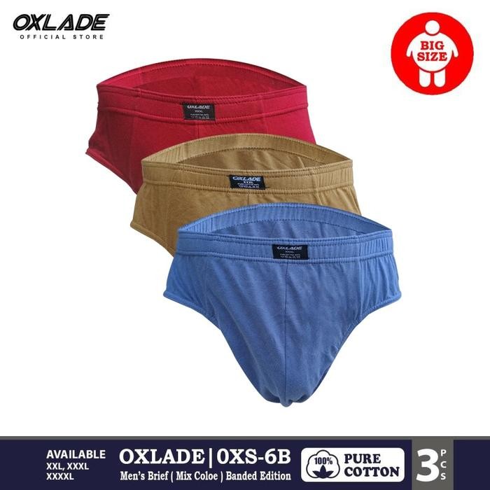 Celana Dalam Pria Big Size Katun (isi3) OXLADE "BIG BOSS" OXS-6