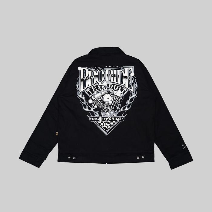 ORIGINAL RAWTYPE RIOT Bbq Ride X Rtr Work Jacket - Black READY STOCK