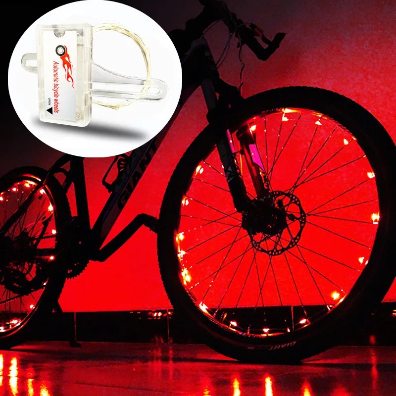 Bicycle Hot Wheel Lights Mountain Bike Outdoor Decorative Lights Bicycle Spoke Lights Night Riding B