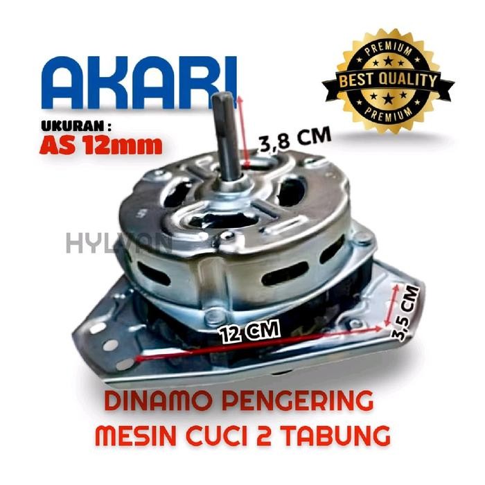 MOTOR SPIN DINAMO PENGERING MESIN CUCI AKARI 2 TABUNG