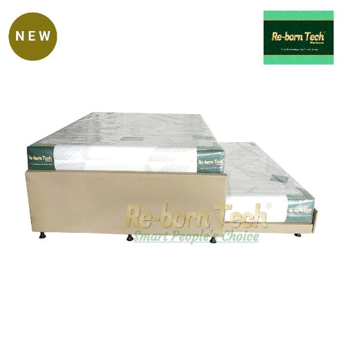 Paket Re-born Tech Divan Dipan Sorong 2in1 Ranjang Susun +2 lbr Matras Kasur Orthopedic